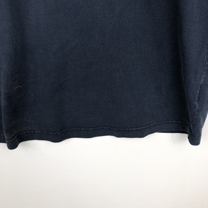 Carhartt plain short-sleeved t-shirt with a single logo pocket, men's size XXXL equivalent. cotton blue type Vintage Second Hand