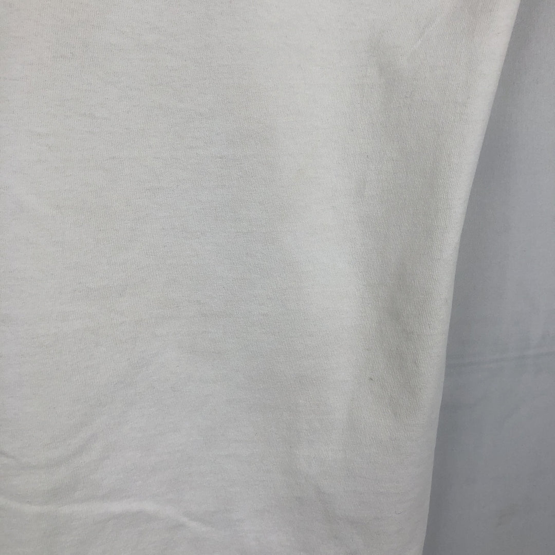 90'S Hanes Heavyweight Gorilla Pattern Animal T-Shirt, Made in USA, Men's XL equivalent, Vintage cotton white type Vintage Second Hand
