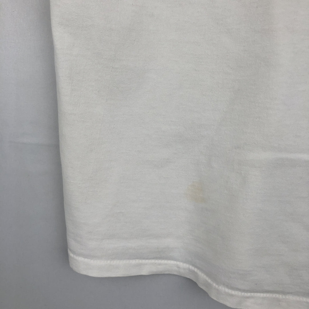 90'S Hanes Heavyweight Gorilla Pattern Animal T-Shirt, Made in USA, Men's XL equivalent, Vintage cotton white type Vintage Second Hand