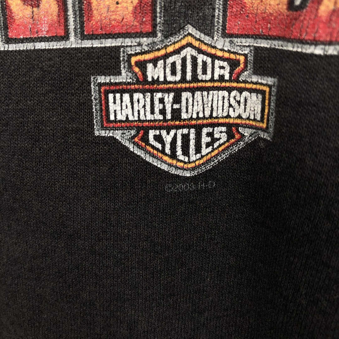2000'S Harley-Davidson Full-Zip Hoodie, Men's Size Medium unclear Charcoal Vintage Second Hand