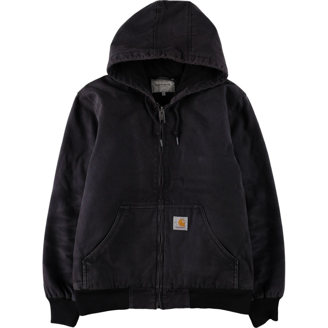 Carhartt WORK IN PROGRESS Work Jacket, Men's Size L (approx.) cotton black type Vintage Second Hand