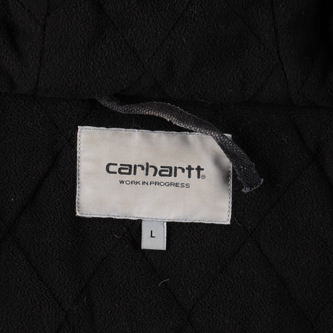 Carhartt WORK IN PROGRESS Work Jacket, Men's Size L (approx.) cotton black type Vintage Second Hand