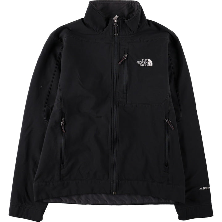 THE NORTH FACE Softshell Jacket, Men's M size polyester black type Vintage Second Hand