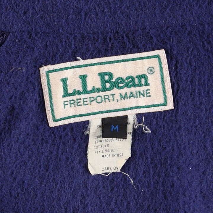 Vintage 80s-90'S LLBean nylon jacket, made in USA, men's size M equivalent. Nylon Charcoal Vintage Second Hand