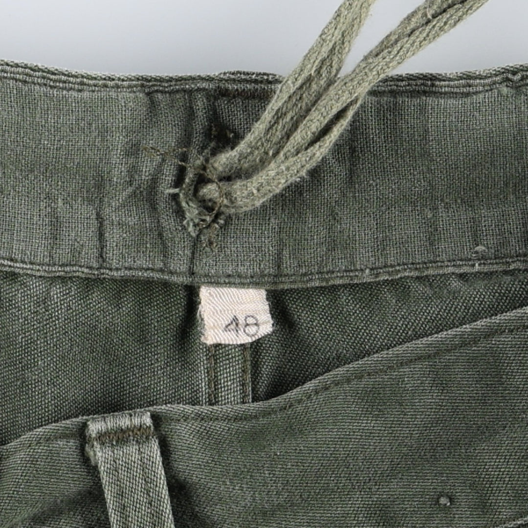 Military Baker Pants, Men's Size W33 (approx.) unclear Khaki type Vintage Second Hand
