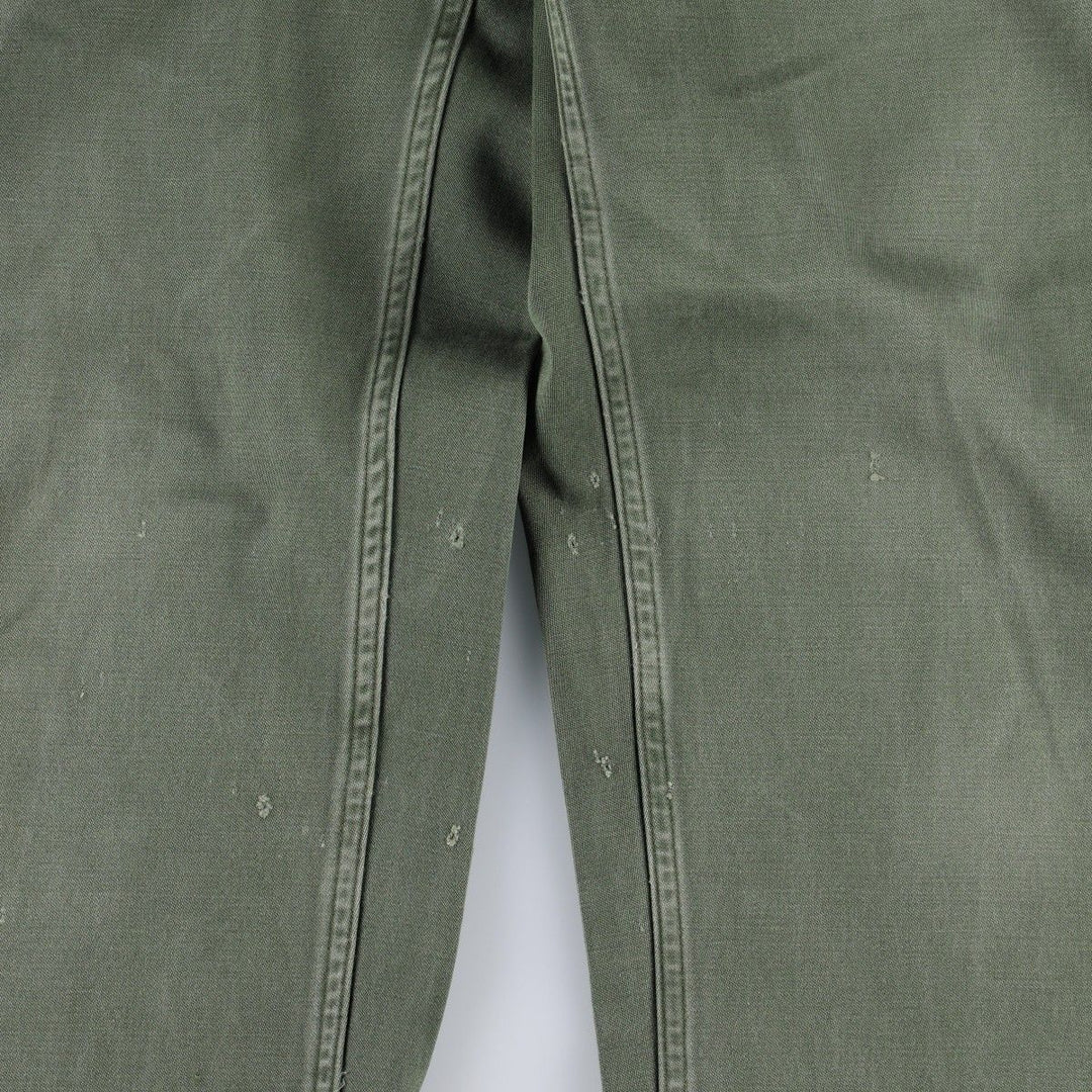 Military Baker Pants, Men's Size W33 (approx.) unclear Khaki type Vintage Second Hand