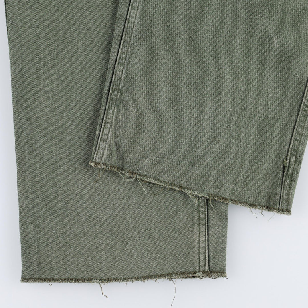 Military Baker Pants, Men's Size W33 (approx.) unclear Khaki type Vintage Second Hand