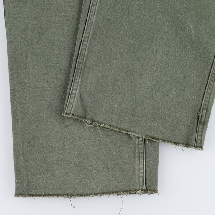 Military Baker Pants, Men's Size W33 (approx.) unclear Khaki type Vintage Second Hand