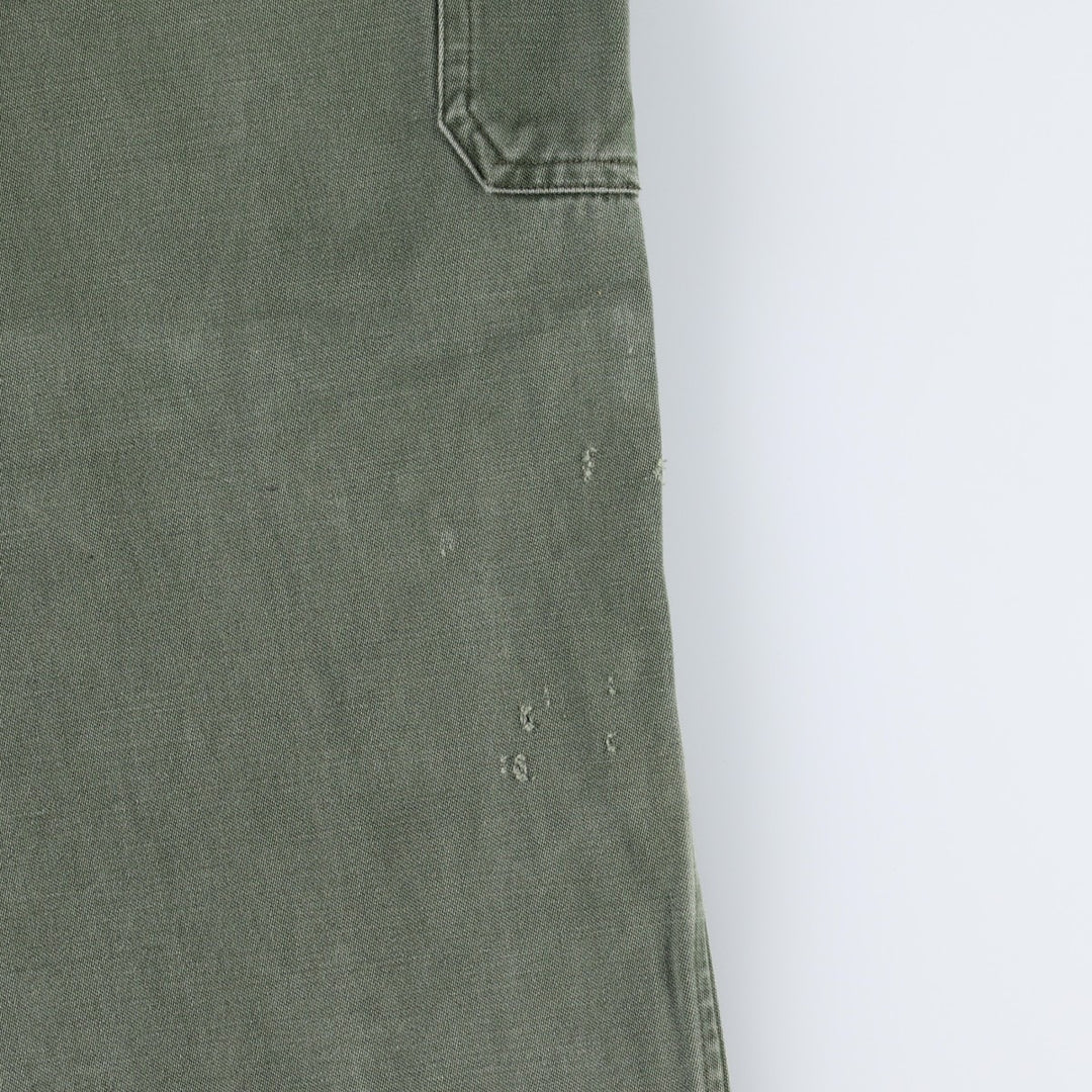 Military Baker Pants, Men's Size W33 (approx.) unclear Khaki type Vintage Second Hand