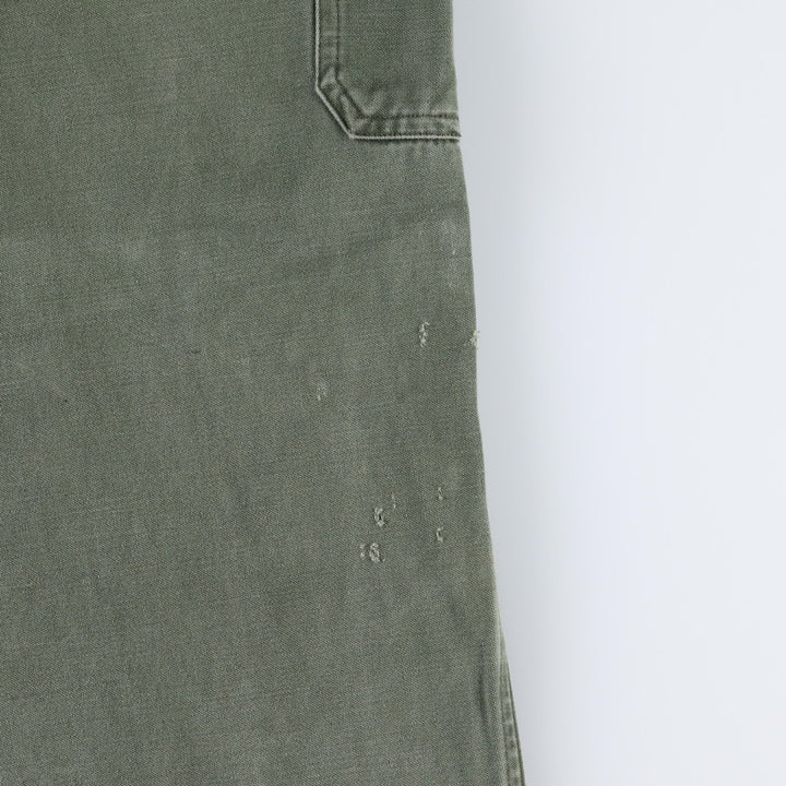 Military Baker Pants, Men's Size W33 (approx.) unclear Khaki type Vintage Second Hand