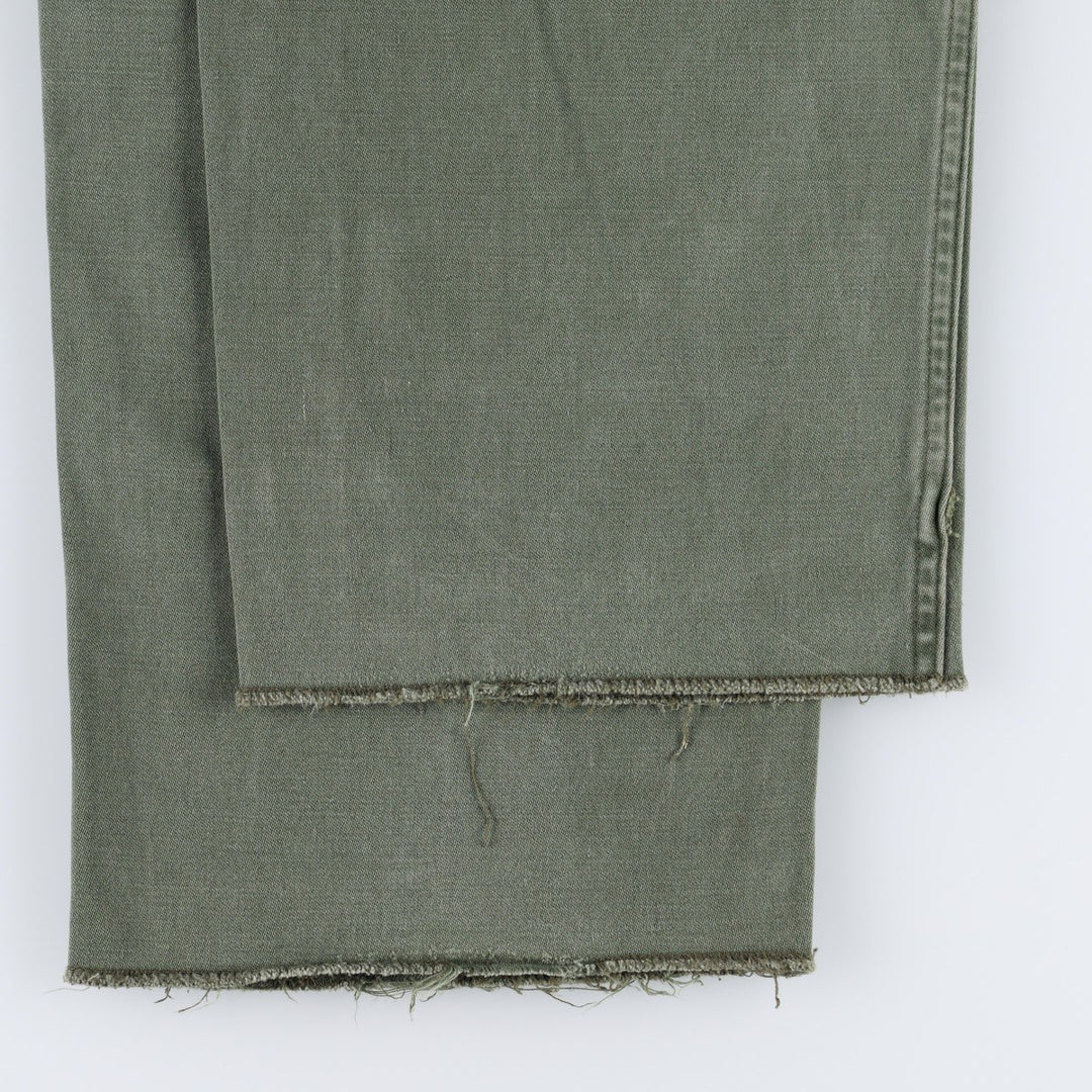 Military Baker Pants, Men's Size W33 (approx.) unclear Khaki type Vintage Second Hand
