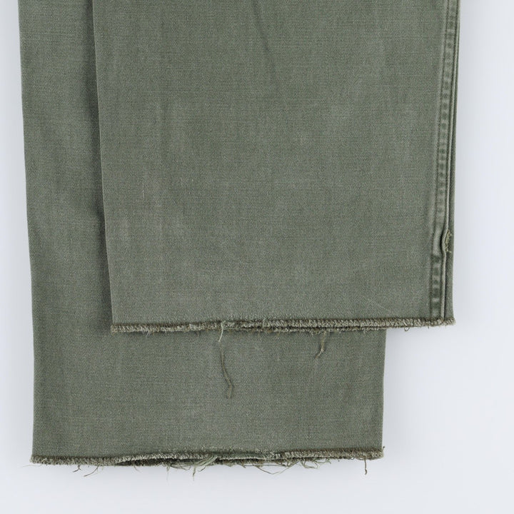 Military Baker Pants, Men's Size W33 (approx.) unclear Khaki type Vintage Second Hand