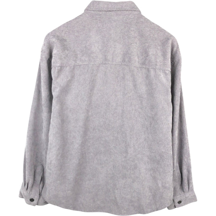 Velvet Heart Long-Sleeve Corduroy Shirt, Women's Size L (approx.) polyester purple type Vintage Second Hand