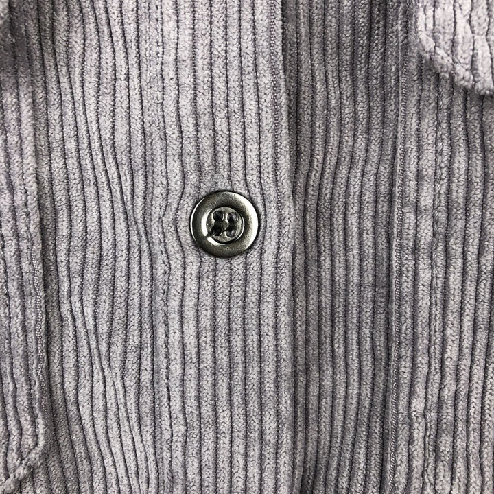 Velvet Heart Long-Sleeve Corduroy Shirt, Women's Size L (approx.) polyester purple type Vintage Second Hand