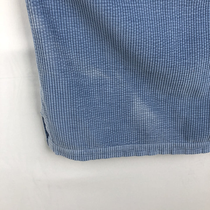90s-00'S LL Bean Long-Sleeve Corduroy Boxy Shirt, Women's Size M (approx.), Vintage cotton Blue type light blue Vintage Second Hand