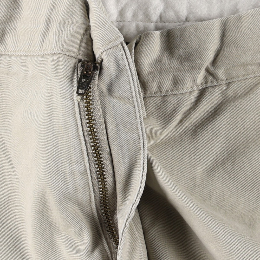 Ralph Lauren POLO by Ralph Lauren Two-pleat Chino Pants for Men, W32 equivalent cotton ivory Vintage Second Hand