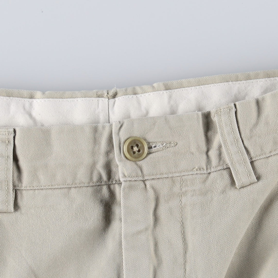 Ralph Lauren POLO by Ralph Lauren Two-pleat Chino Pants for Men, W32 equivalent cotton ivory Vintage Second Hand