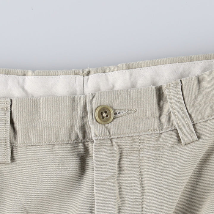 Ralph Lauren POLO by Ralph Lauren Two-pleat Chino Pants for Men, W32 equivalent cotton ivory Vintage Second Hand