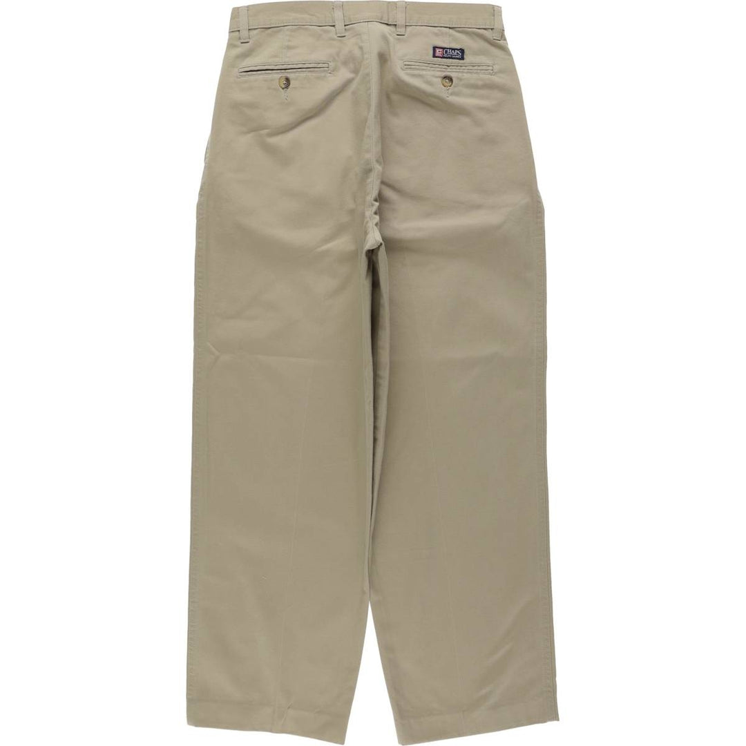 Ralph Lauren CHAPS Chino Pants, Men's W32 (approx.), Two-Pleat cotton Beige type Vintage Second Hand