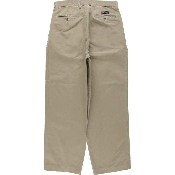 Ralph Lauren CHAPS Chino Pants, Men's W32 (approx.), Two-Pleat cotton Beige type Vintage Second Hand