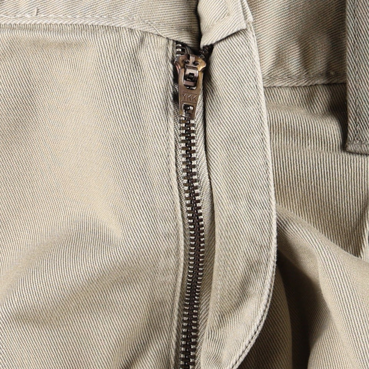 Ralph Lauren CHAPS Two-Pleat Chino Pants, Men's Size W33 (approx.) cotton Beige type Vintage Second Hand