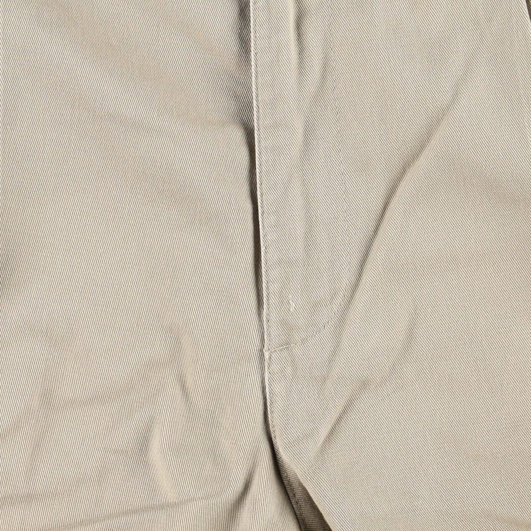 Ralph Lauren CHAPS Two-Pleat Chino Pants, Men's Size W33 (approx.) cotton Beige type Vintage Second Hand