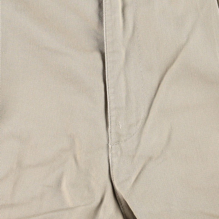 Ralph Lauren CHAPS Two-Pleat Chino Pants, Men's Size W33 (approx.) cotton Beige type Vintage Second Hand