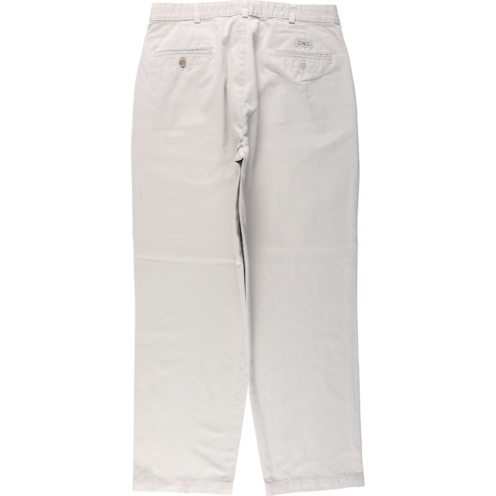 Ralph Lauren POLO RALPH LAUREN Two-pleat chino pants for men, size W34 cotton ivory Vintage Second Hand