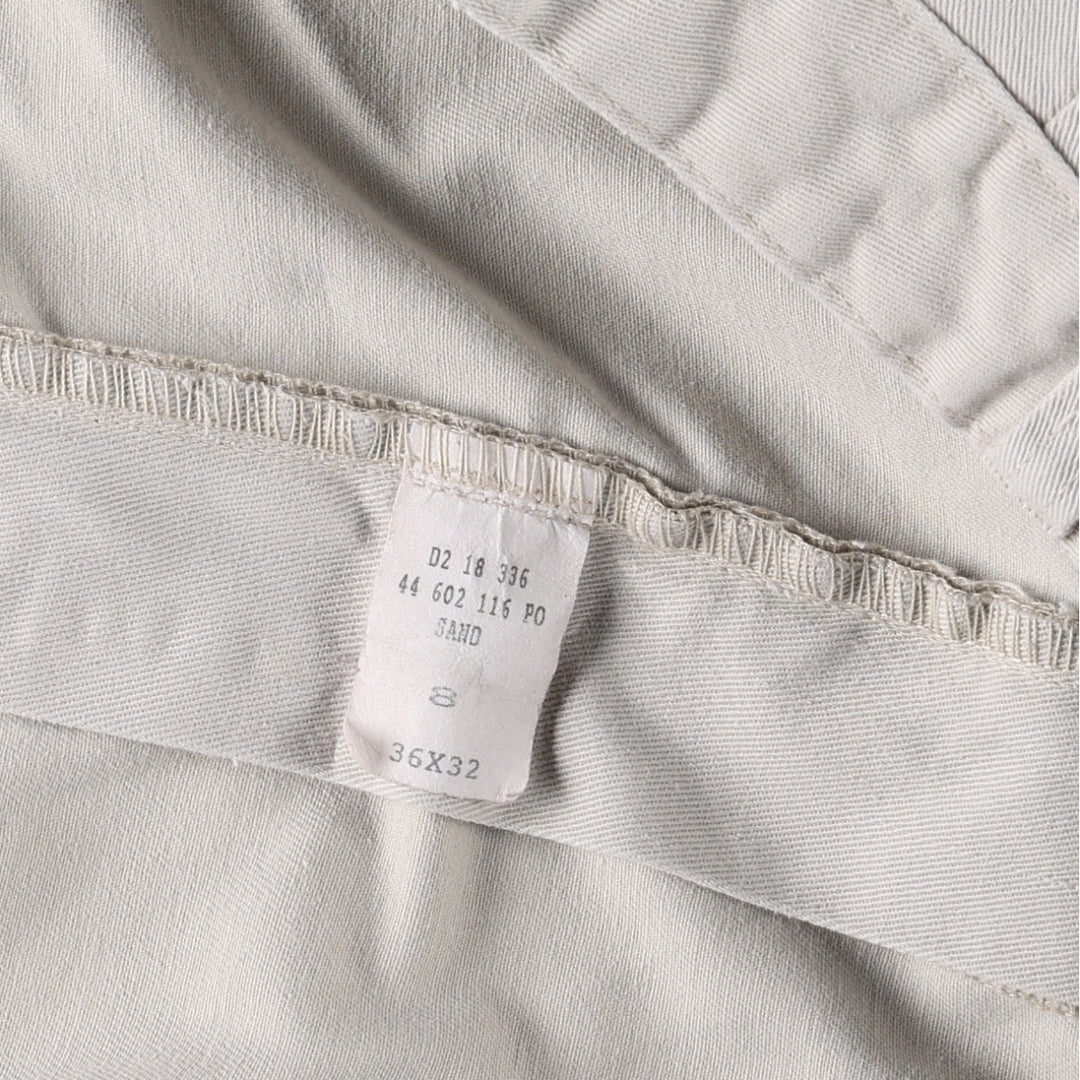 Ralph Lauren POLO RALPH LAUREN Two-pleat chino pants for men, size W34 cotton ivory Vintage Second Hand