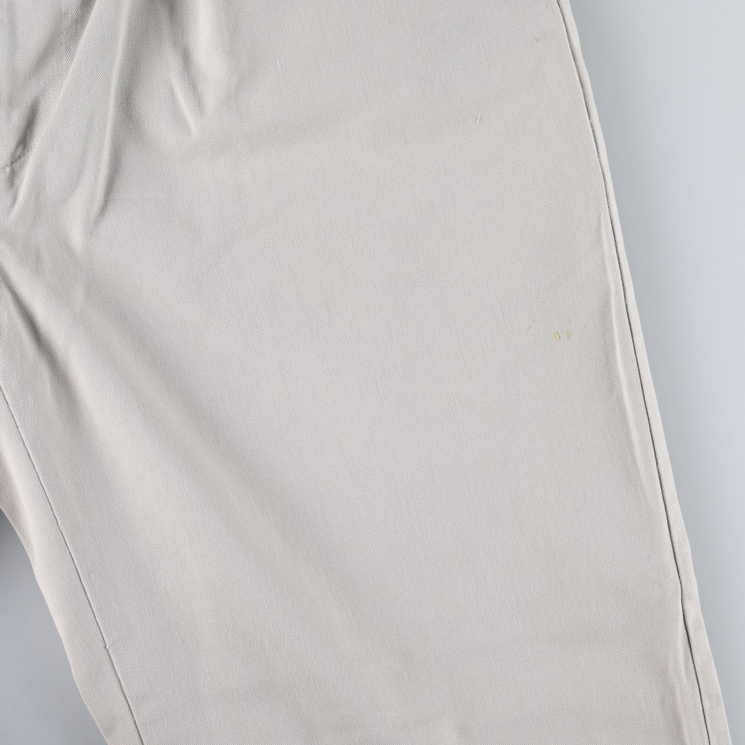 Ralph Lauren POLO RALPH LAUREN Two-pleat chino pants for men, size W34 cotton ivory Vintage Second Hand