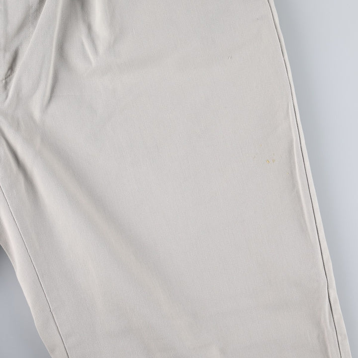 Ralph Lauren POLO RALPH LAUREN Two-pleat chino pants for men, size W34 cotton ivory Vintage Second Hand