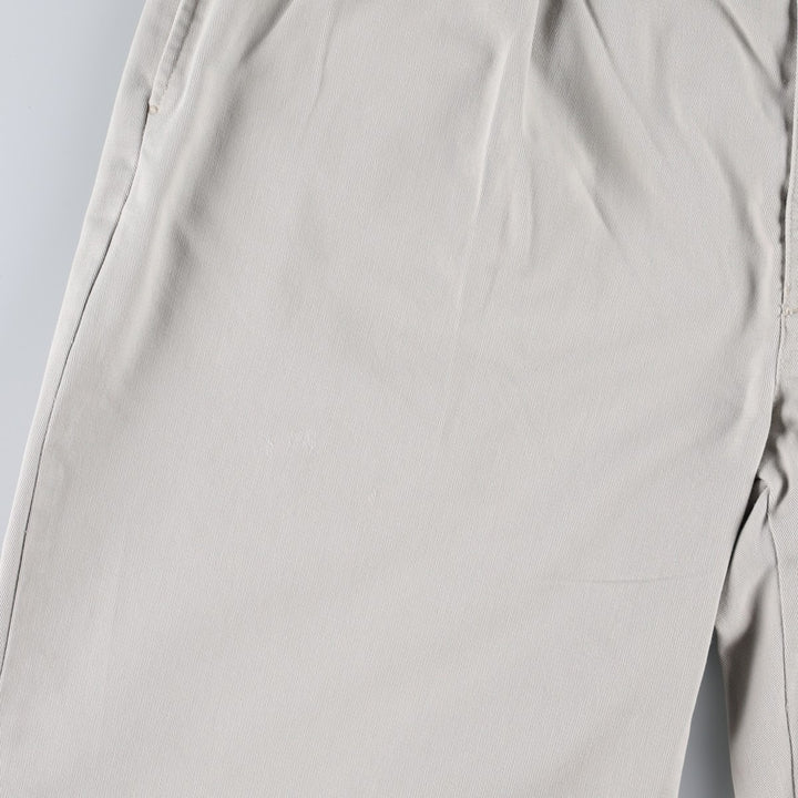 Ralph Lauren POLO RALPH LAUREN Two-pleat chino pants for men, size W34 cotton ivory Vintage Second Hand