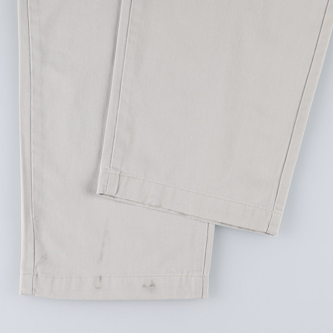 Ralph Lauren POLO RALPH LAUREN Two-pleat chino pants for men, size W34 cotton ivory Vintage Second Hand