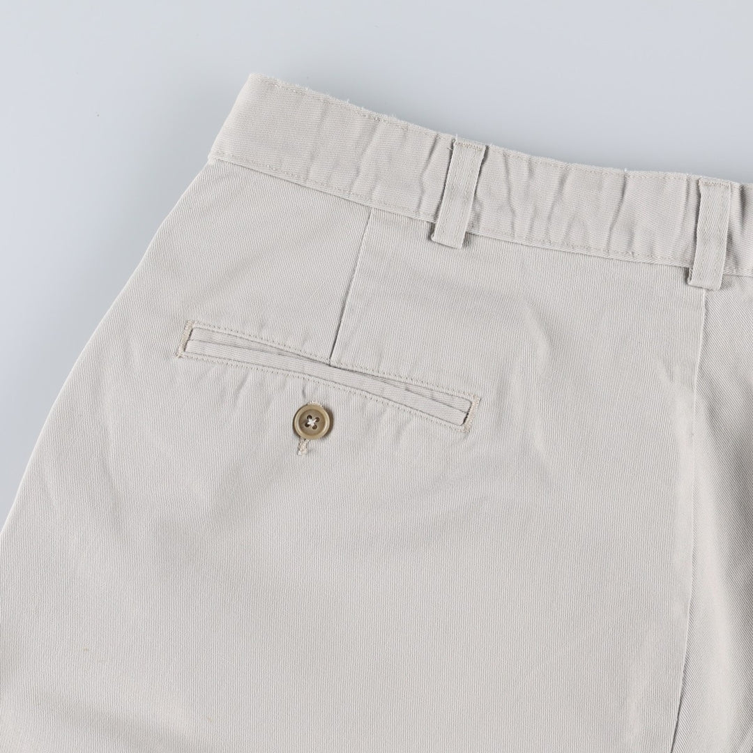 Ralph Lauren POLO RALPH LAUREN Two-pleat chino pants for men, size W34 cotton ivory Vintage Second Hand
