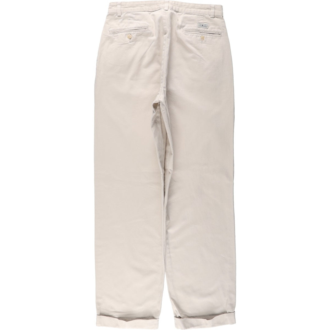 Ralph Lauren POLO RALPH LAUREN Men's Chino Pants, Size W32 cotton ivory Vintage Second Hand
