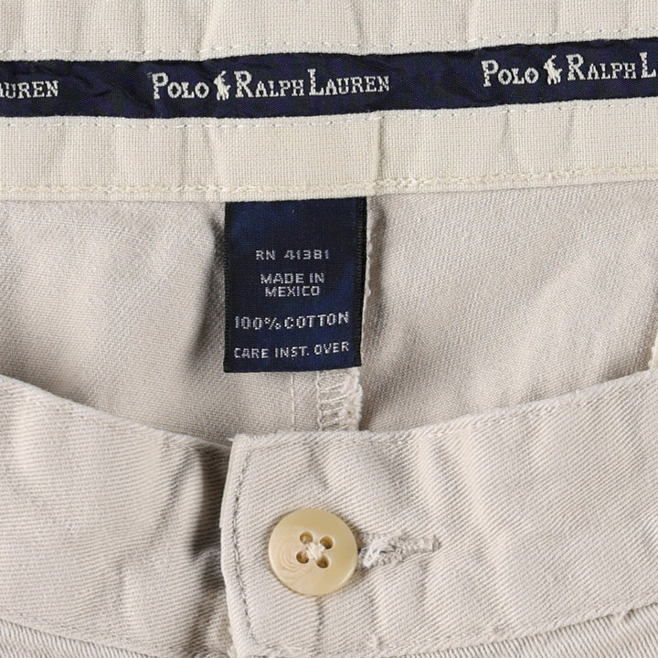 Ralph Lauren POLO RALPH LAUREN Men's Chino Pants, Size W32 cotton ivory Vintage Second Hand