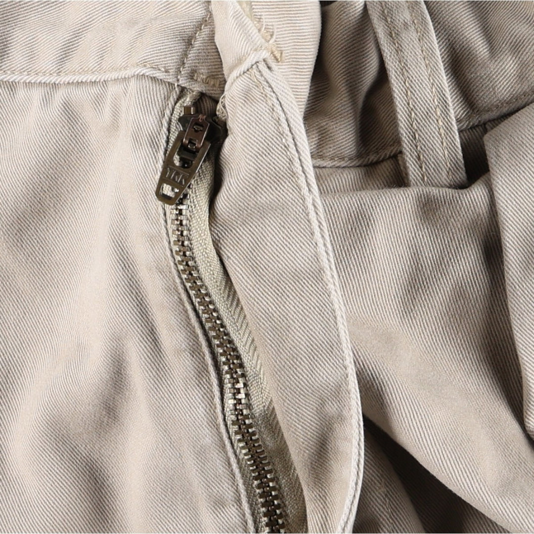 Ralph Lauren ETHAN PANT Two-Pleat Chino Pants, Men's Size W34 (approx.) cotton Beige type Vintage Second Hand