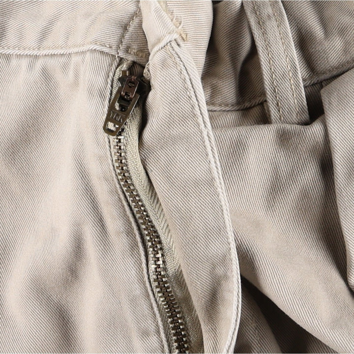 Ralph Lauren ETHAN PANT Two-Pleat Chino Pants, Men's Size W34 (approx.) cotton Beige type Vintage Second Hand