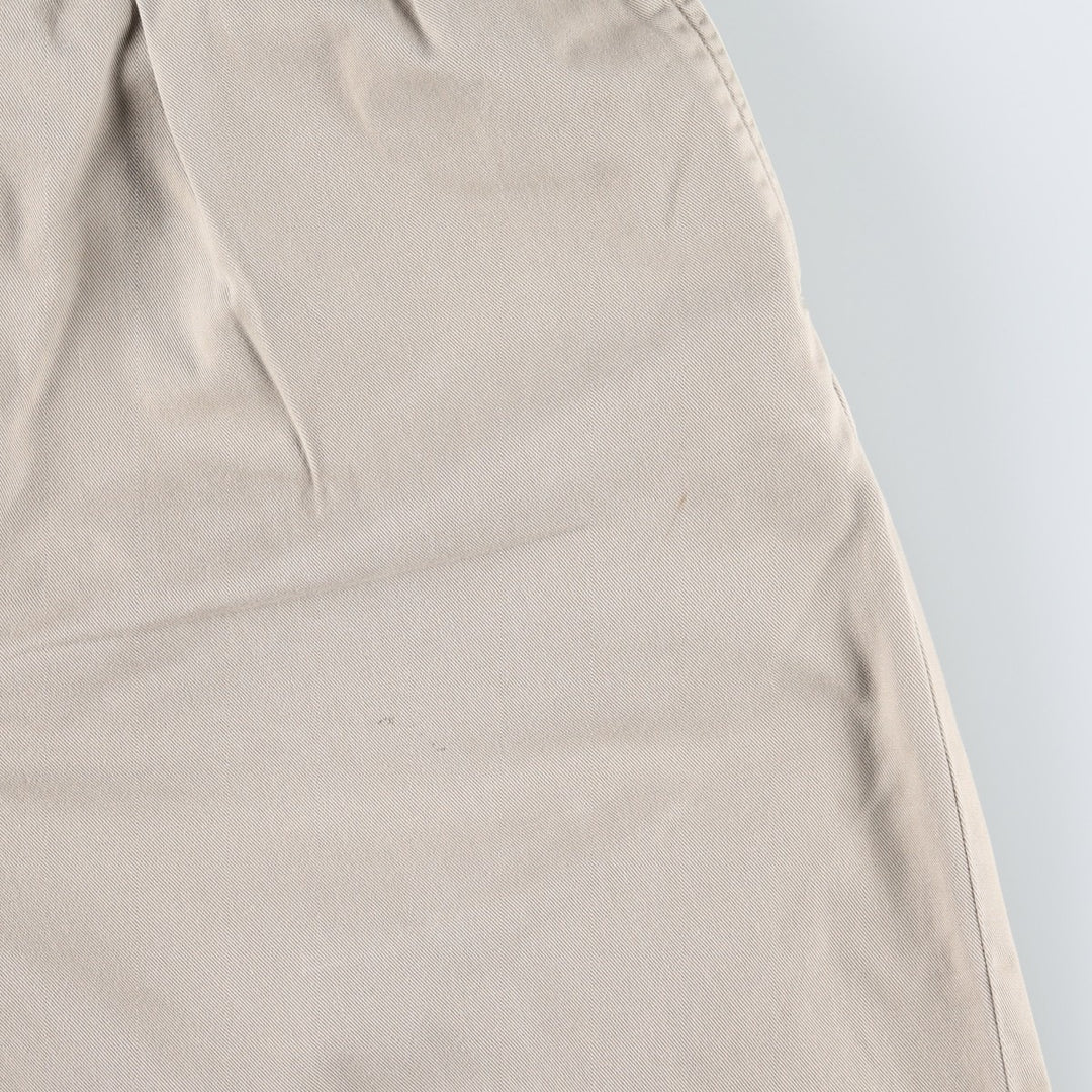 Ralph Lauren ETHAN PANT Two-Pleat Chino Pants, Men's Size W34 (approx.) cotton Beige type Vintage Second Hand