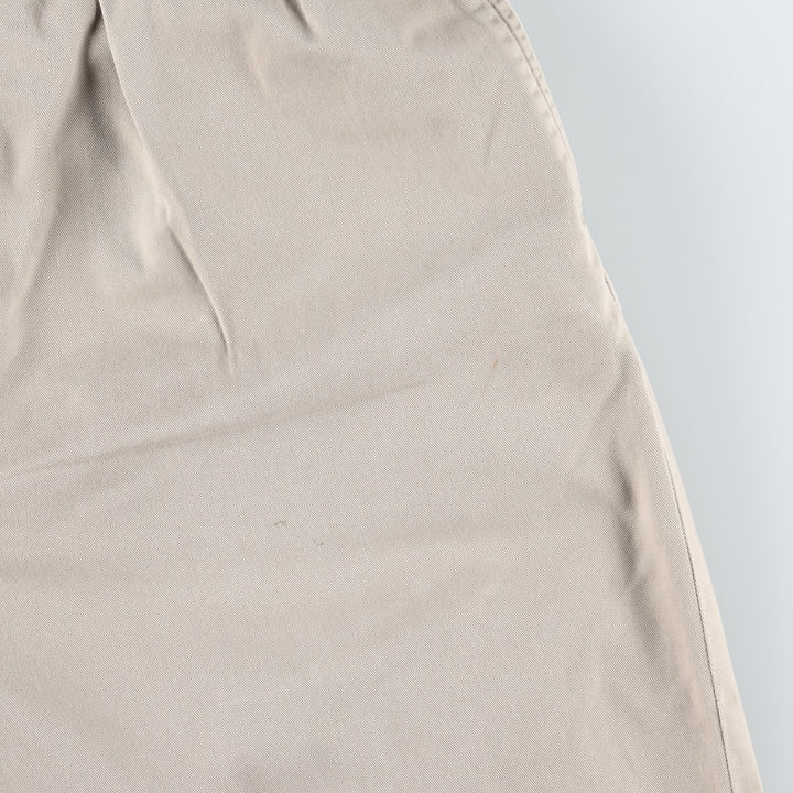 Ralph Lauren ETHAN PANT Two-Pleat Chino Pants, Men's Size W34 (approx.) cotton Beige type Vintage Second Hand