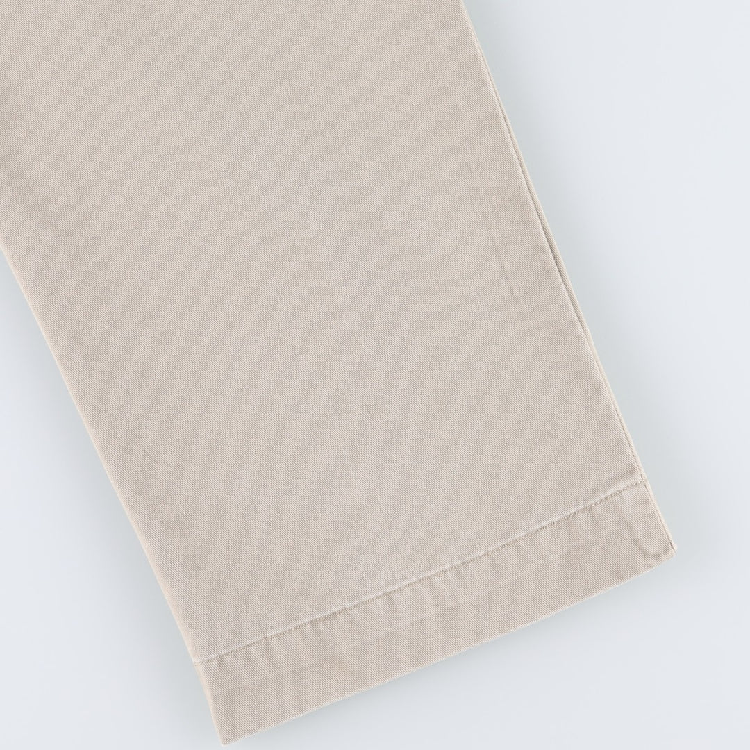 Ralph Lauren ETHAN PANT Two-Pleat Chino Pants, Men's Size W34 (approx.) cotton Beige type Vintage Second Hand