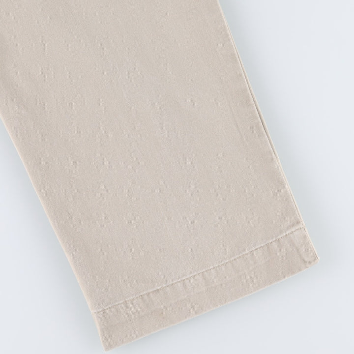 Ralph Lauren ETHAN PANT Two-Pleat Chino Pants, Men's Size W34 (approx.) cotton Beige type Vintage Second Hand