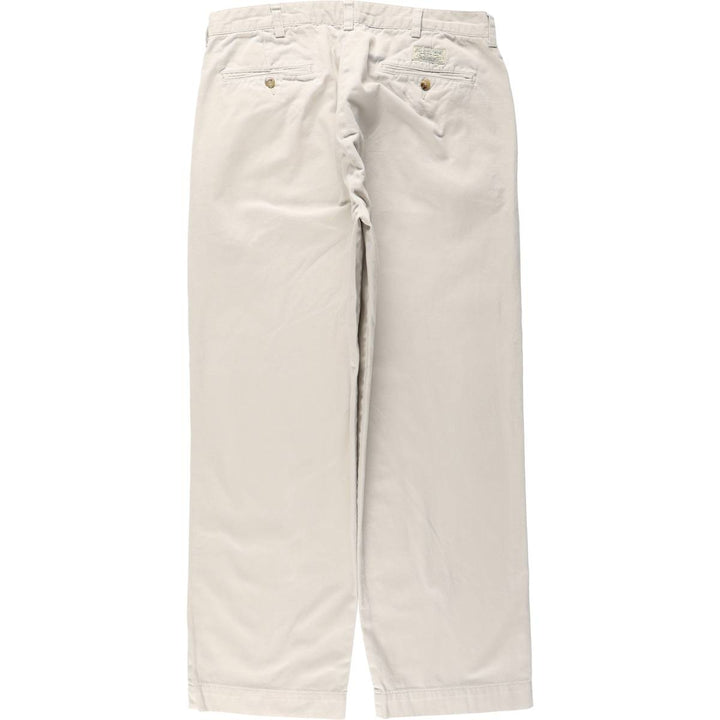 2000'S Ralph Lauren POLO JEANS COMPANY Chino Pants, Men's Size W36 (approx.) cotton Beige type Vintage Second Hand