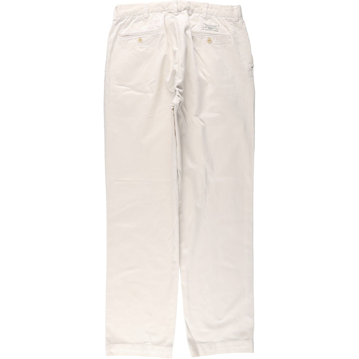 Ralph Lauren PROSPECT PANT Chino Pants, Men's W34 (approx.) cotton pale white type Vintage Second Hand