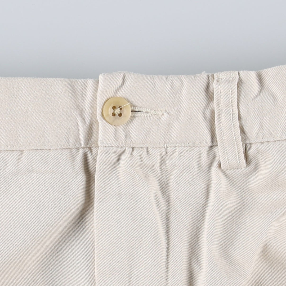 Ralph Lauren PROSPECT PANT Chino Pants, Men's W34 (approx.) cotton pale white type Vintage Second Hand