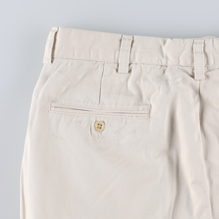 Ralph Lauren PROSPECT PANT Chino Pants, Men's W34 (approx.) cotton pale white type Vintage Second Hand