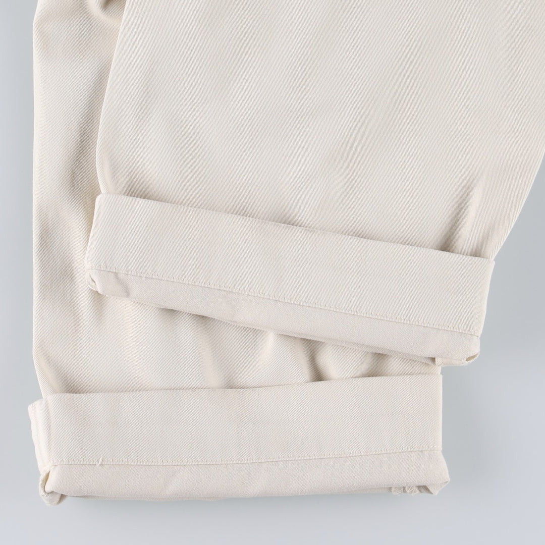 Ralph Lauren PROSPECT PANT Chino Pants, Men's W34 (approx.) cotton pale white type Vintage Second Hand