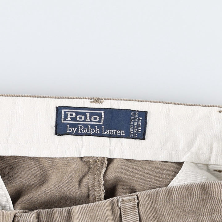Ralph Lauren POLO by Ralph Lauren Chino Pants Men's W35 equivalent cotton beige type brown Vintage Second Hand