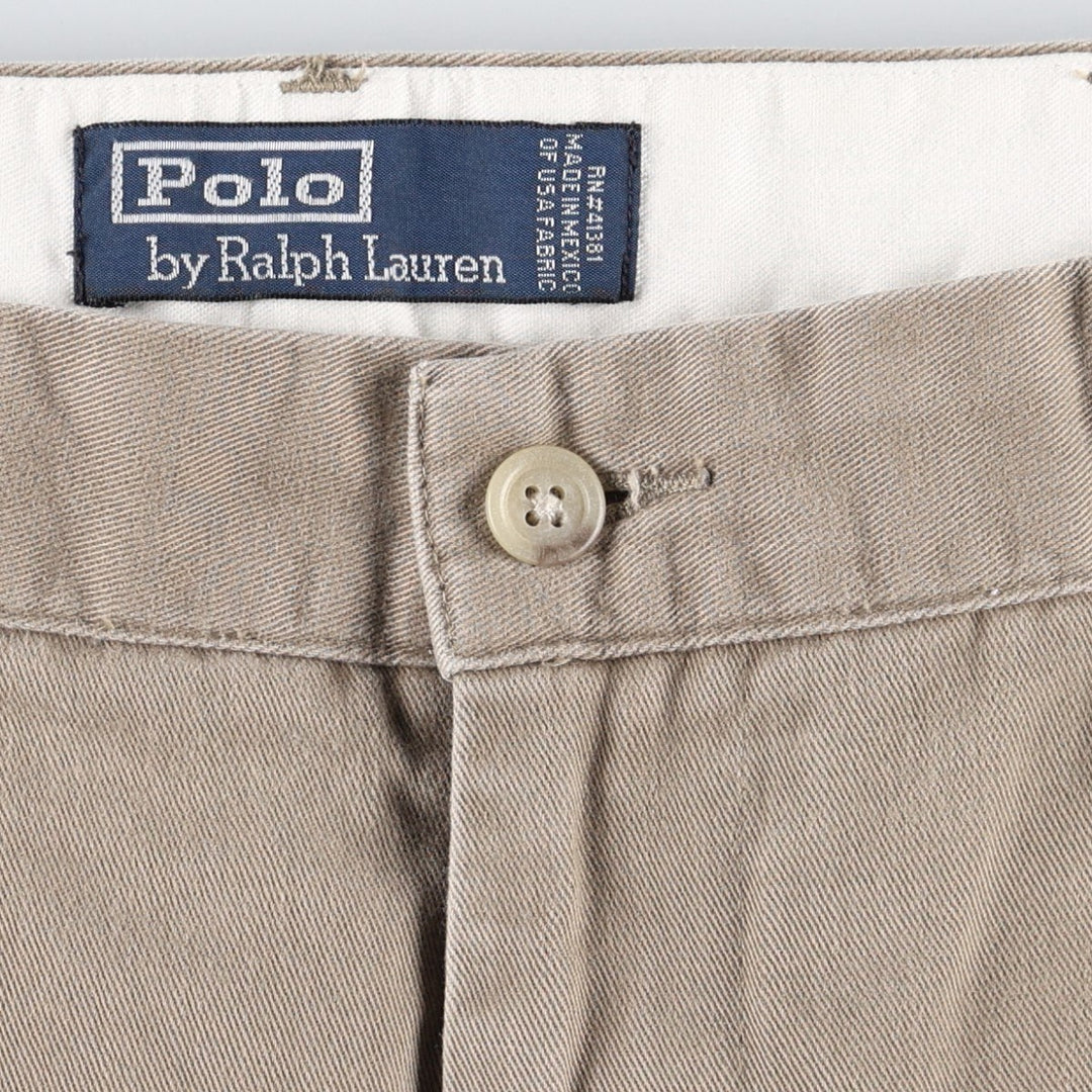 Ralph Lauren POLO by Ralph Lauren Chino Pants Men's W35 equivalent cotton beige type brown Vintage Second Hand