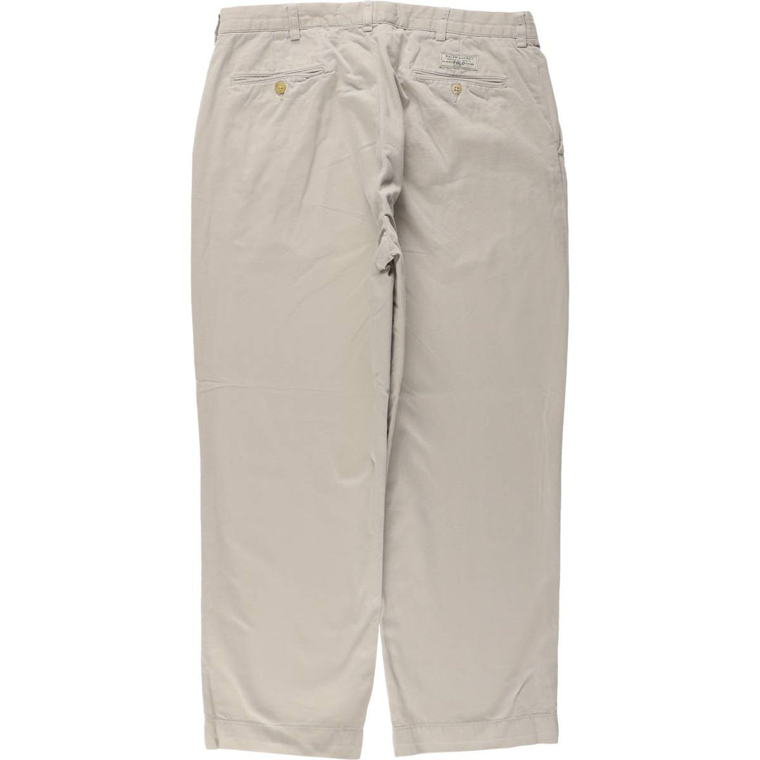 Ralph Lauren POLO by Ralph Lauren PROSPECT PANT Chino pants for men, equivalent to w35 cotton Beige type Vintage Second Hand